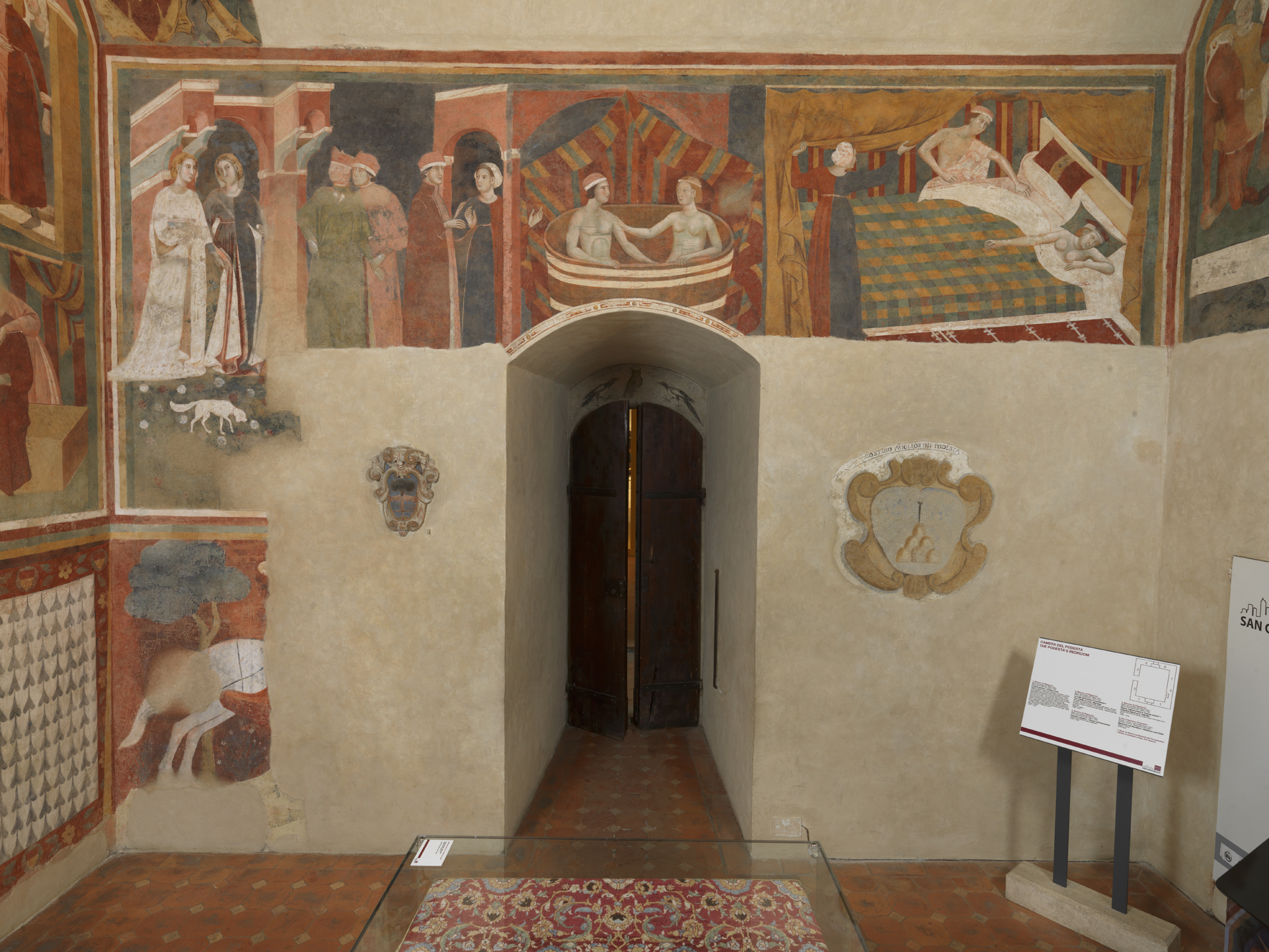 Ein Saal im Palazzo Pubblico von San Gimignano
