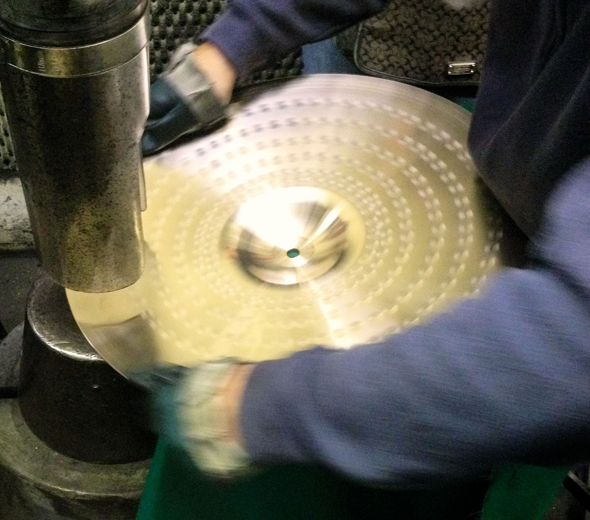 Cymbals hammering
