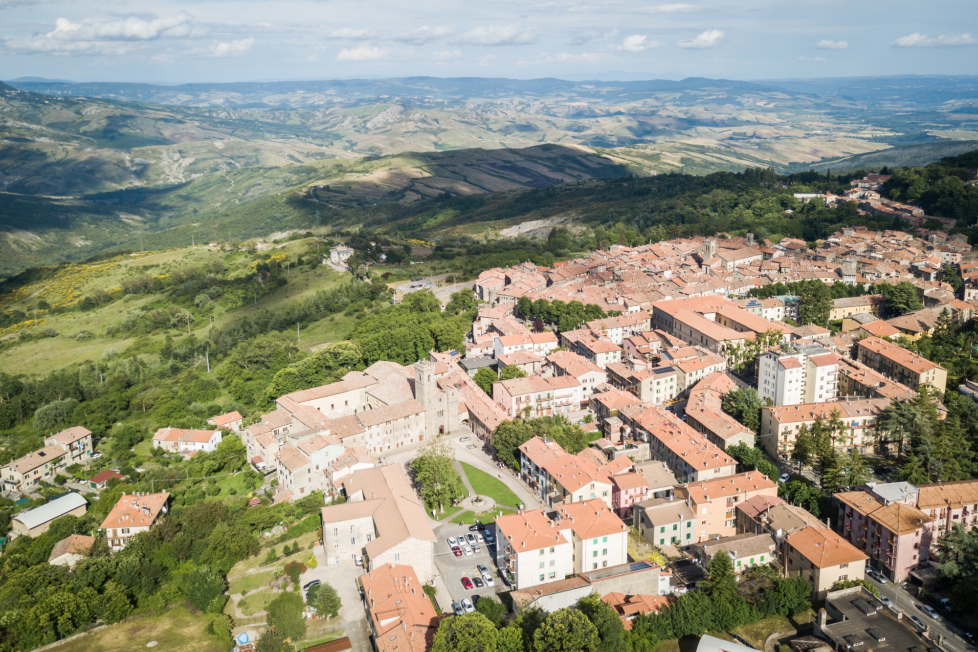 Panorama desde lo alto de Abbadia San Salvatore