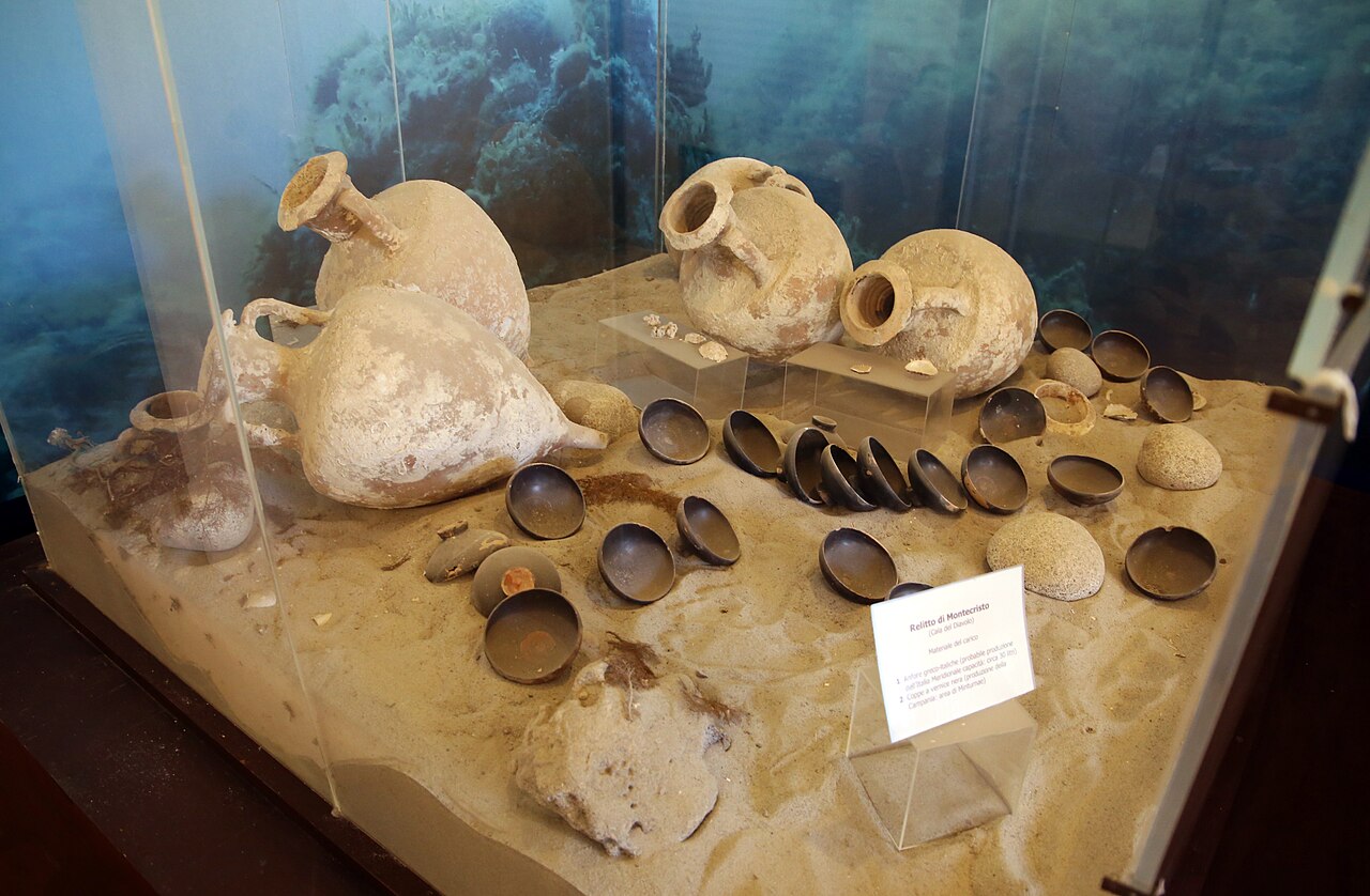 Materials recovered from the wreck of Montecristo
