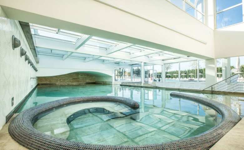 Indoor swimming pool of the Terme di Venturina