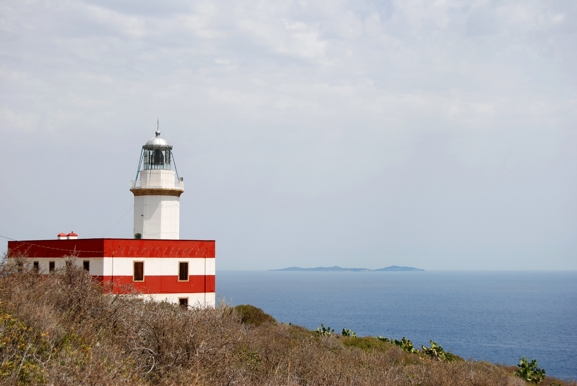 Der Leuchtturm auf der Punta del Capel Rosso, Insel Giglio