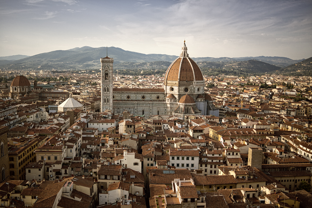 Florence as seen from the tower of Palazzo Vecchio