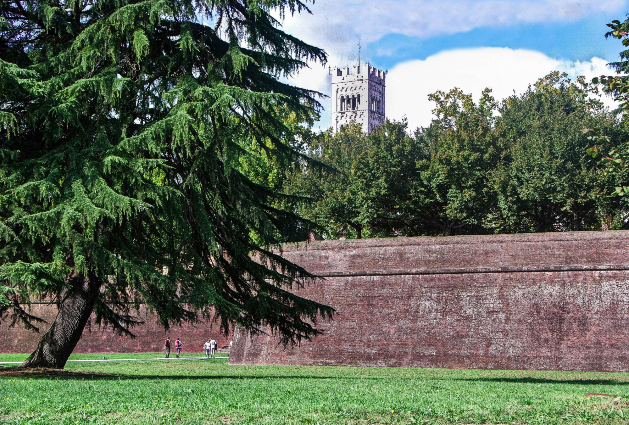 Die Stadtmauer von Lucca