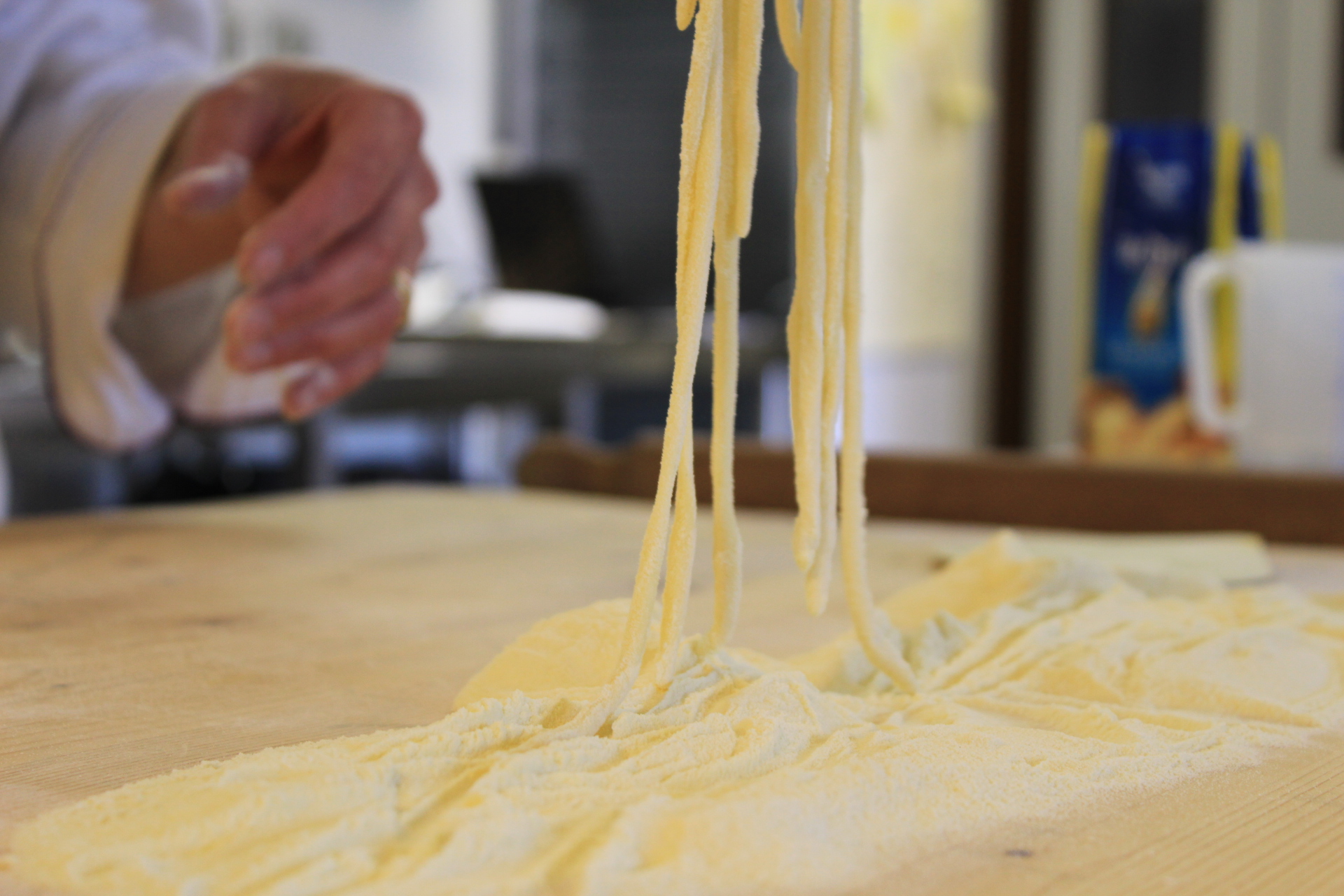 Handmade pici pasta
