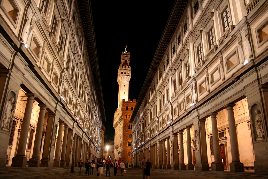 The Uffizi galleries in Florence