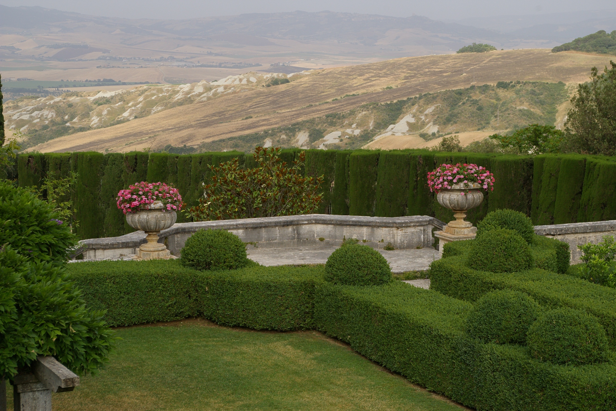 The gardens at Villa La Foce