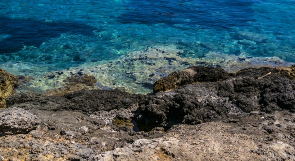 The crystal-clear sea surrounding Giannutri