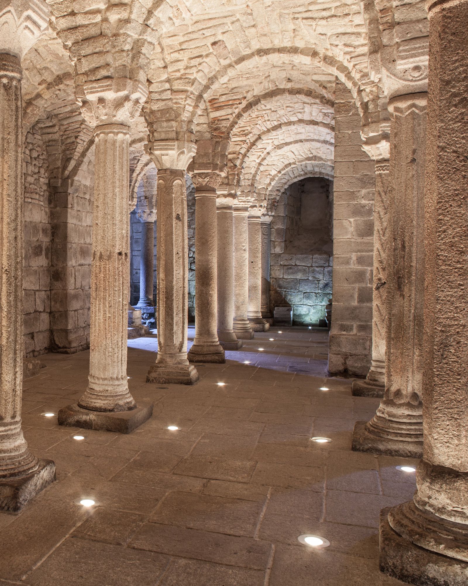 The crypt of the abbey