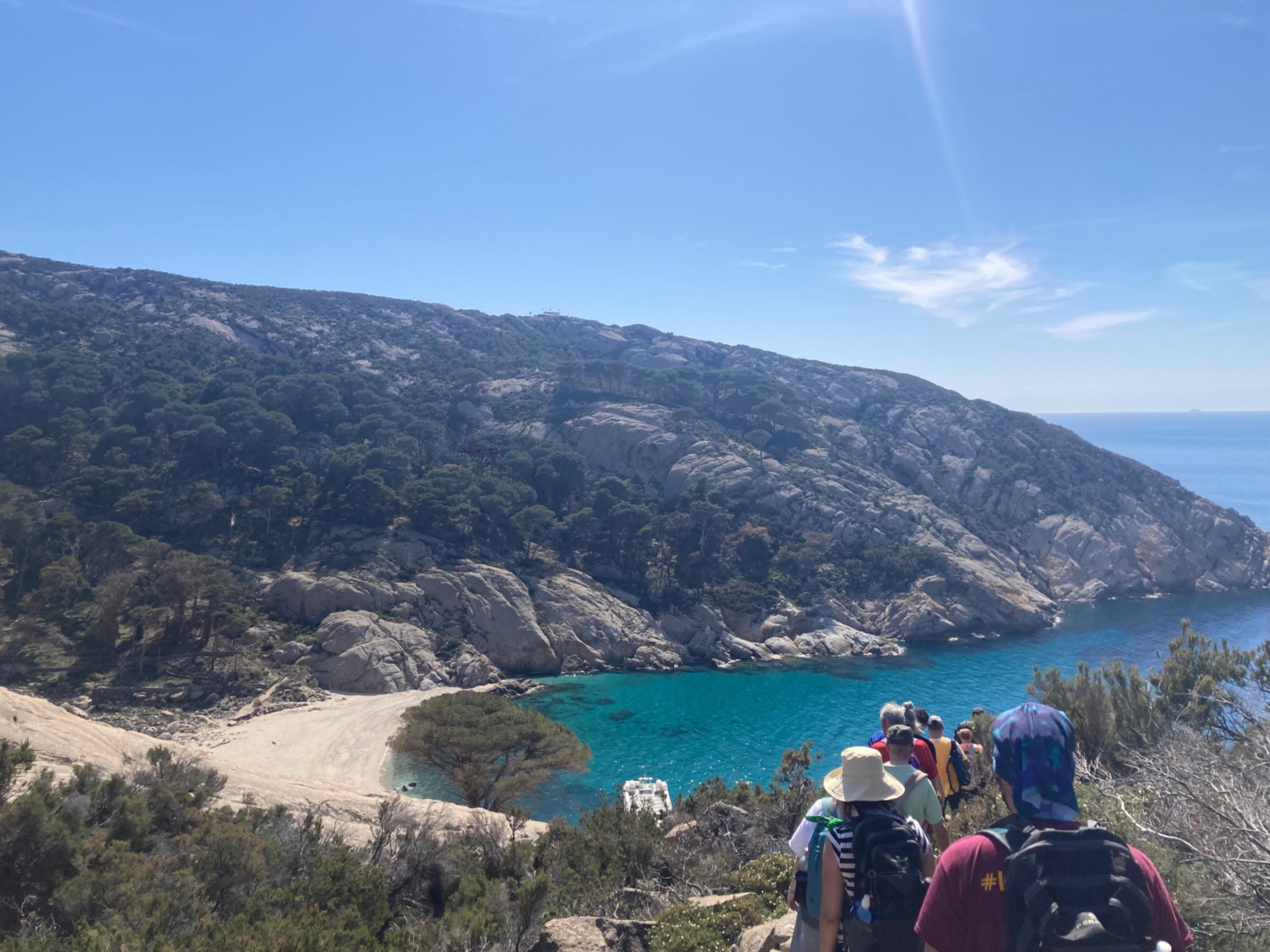Hiking on the Montecristo Island in Tuscany