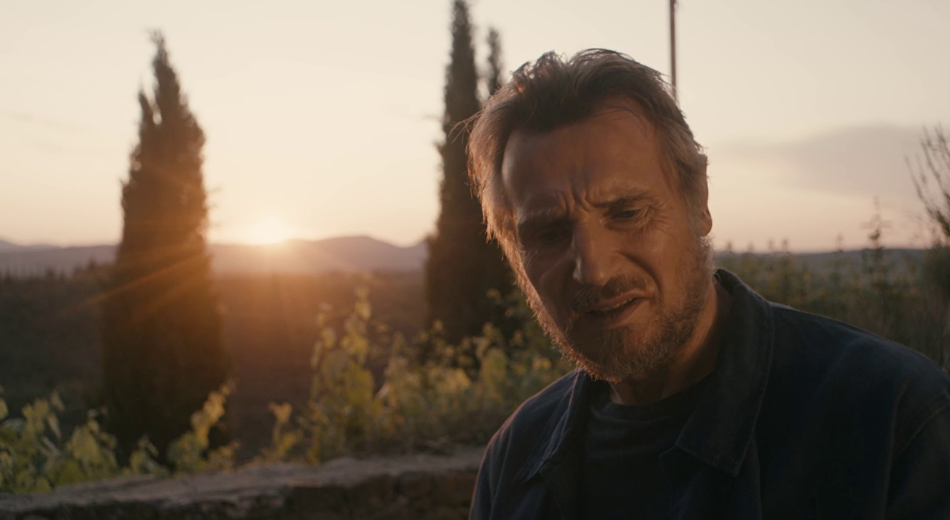 Liam Neeson sul set di Made in Italy