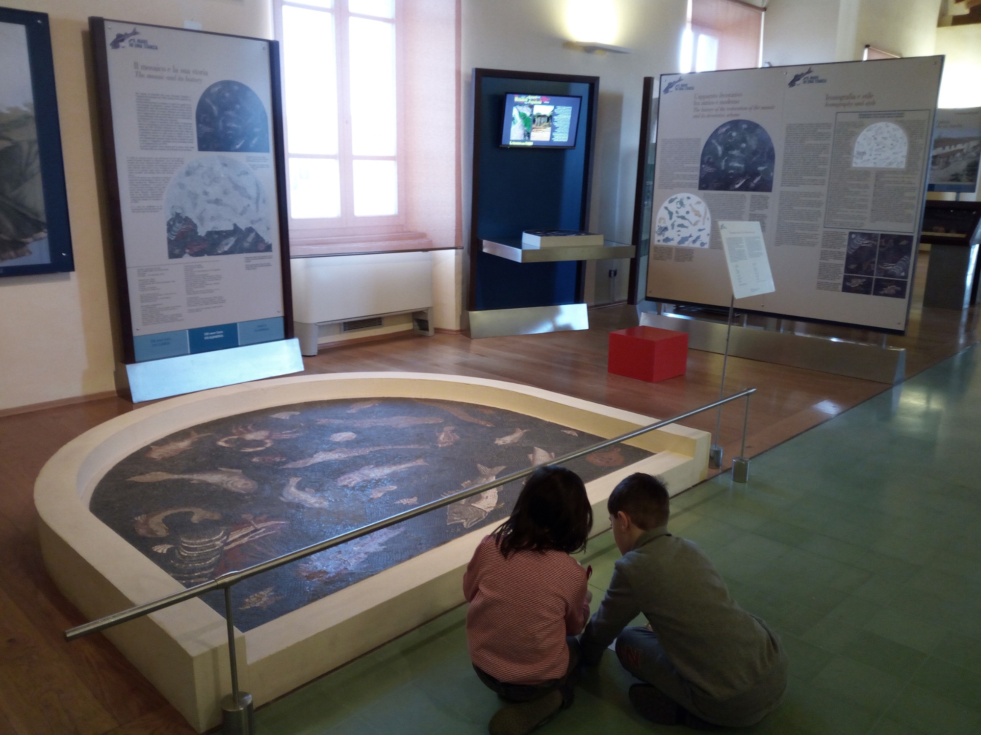 Museo Archeologico di Populonia mosaico dei pesci