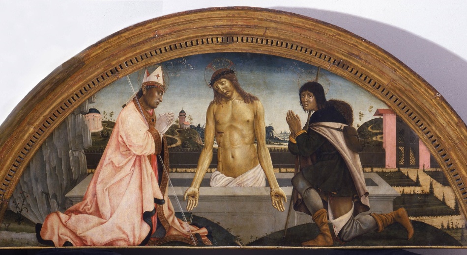 Pietro di Domenico, Pietà con i santi Crescenzio e Rocco, Museo d'Arte Sacra della Diocesi di Grosseto
