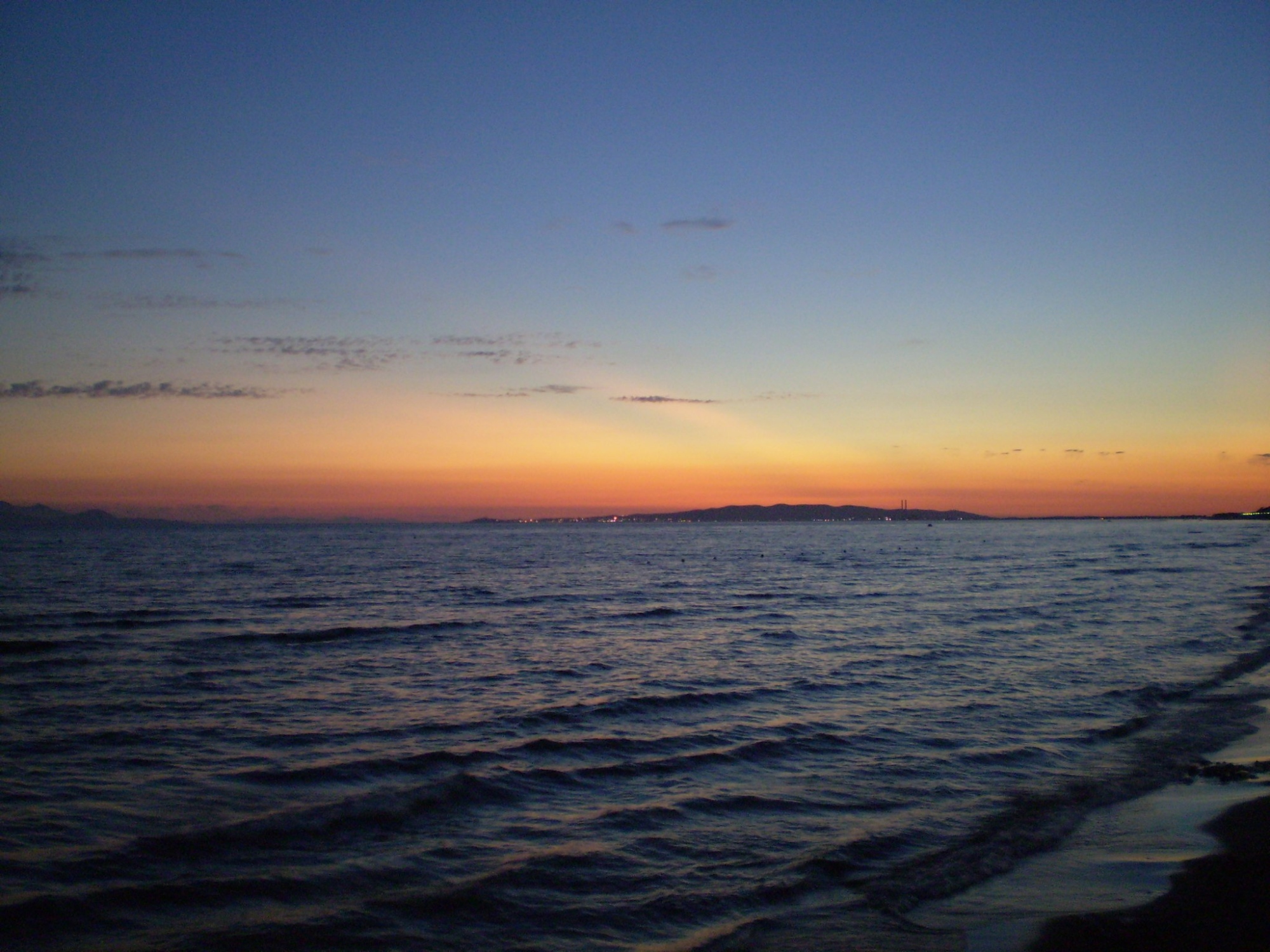 Spiaggia di Pratoranieri al tramonto