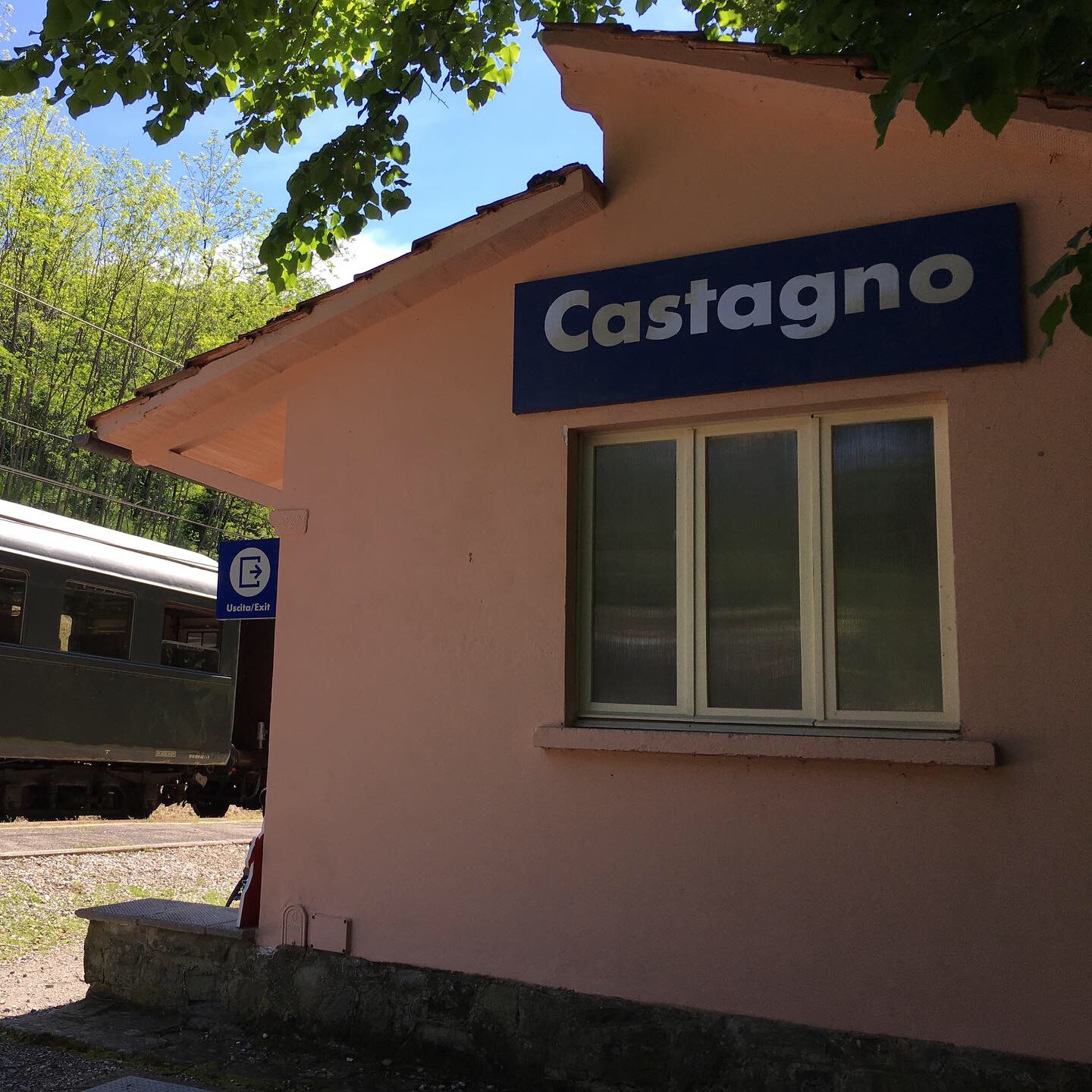 The station in Castagno di Piteccio