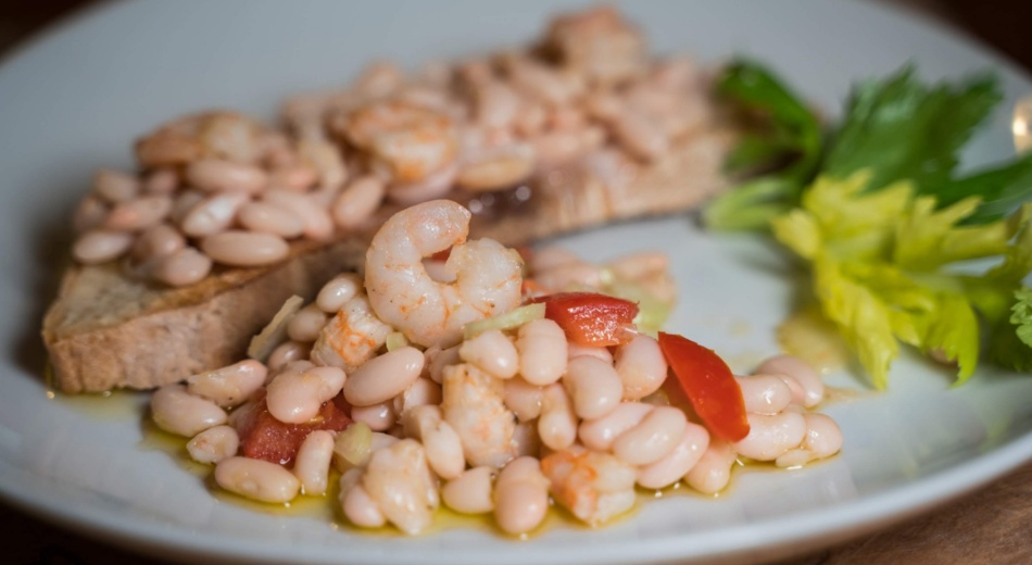 Sorana beans with shrimps