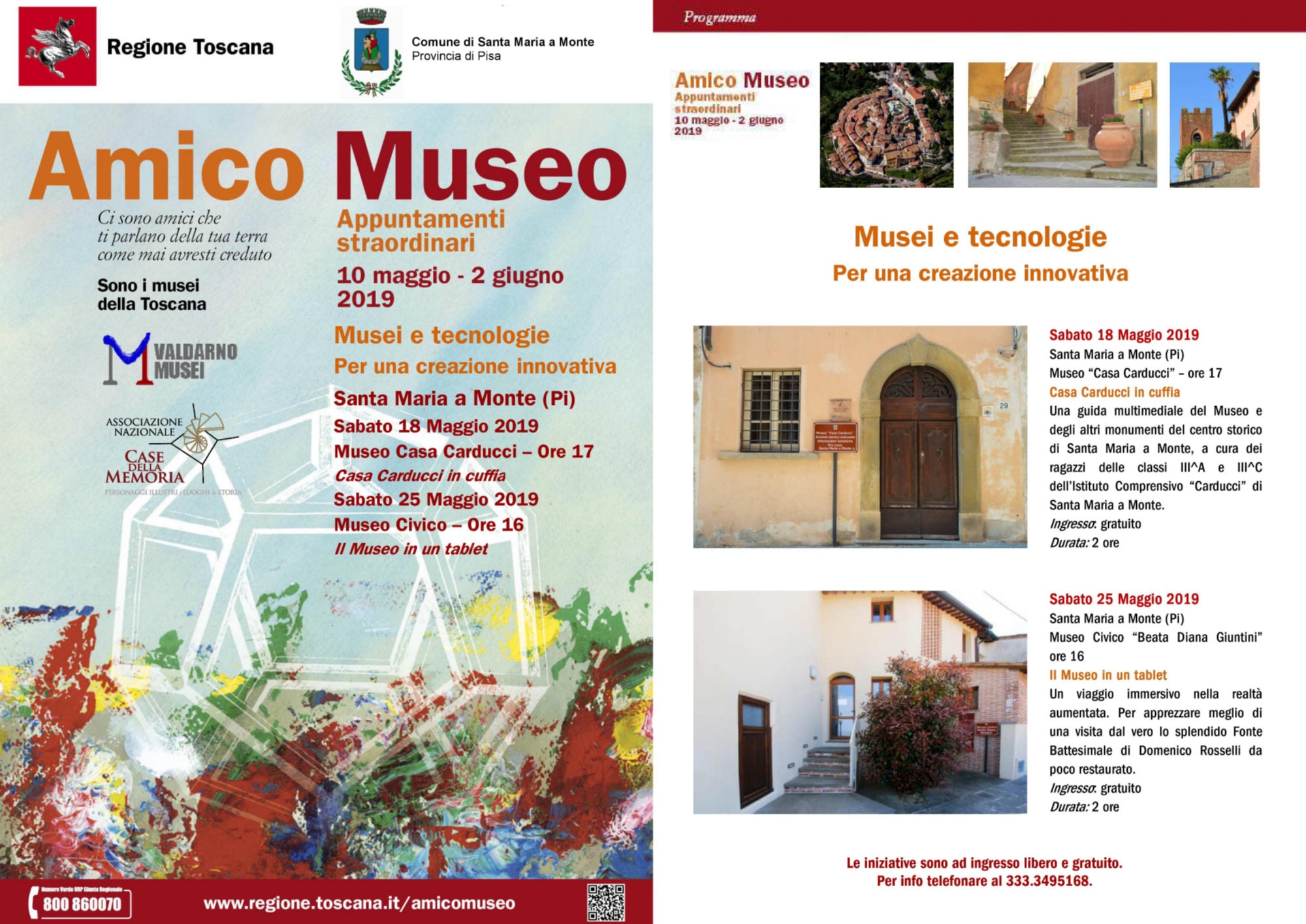 La locandina di "Amico Museo 2019"