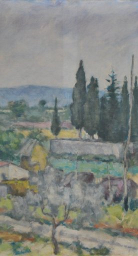 A.-Soffici-Paesaggio-toscano-1952-Museo-Casa-Rodolfo-Siviero