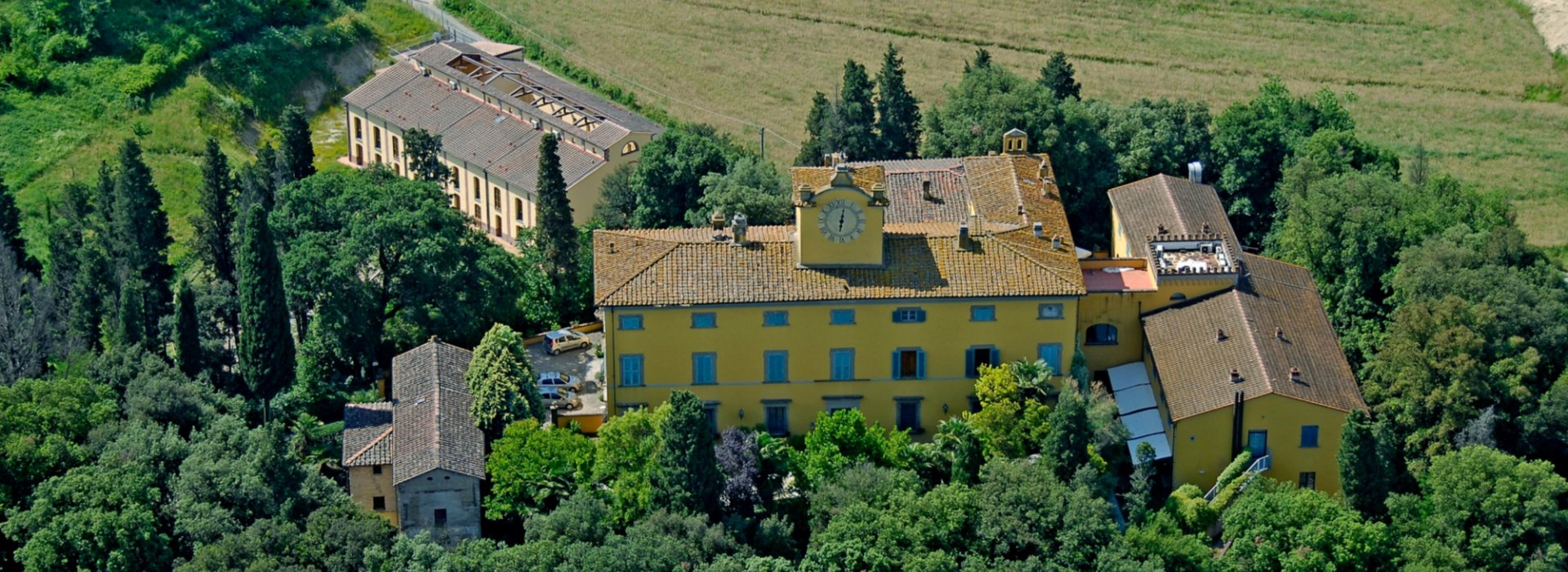 Villa Sonnino a San Miniato vista dall'alto