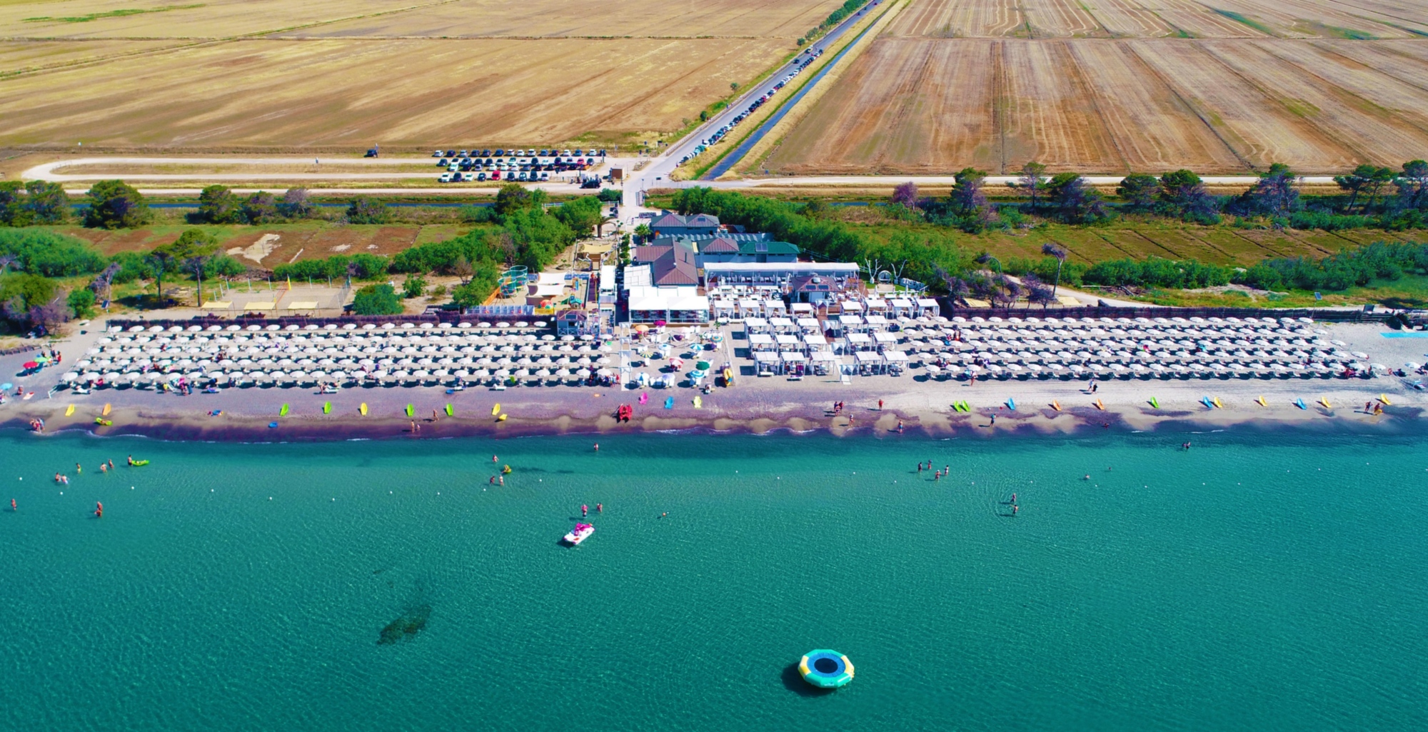 Veduta aerea del bagno La Capannina