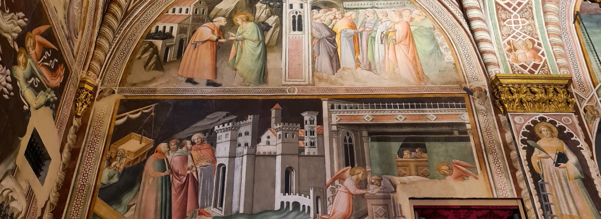 Affreschi di Agnolo Gaddi e bottega nella Cappella della Sacra Cintola del Duomo di Prato