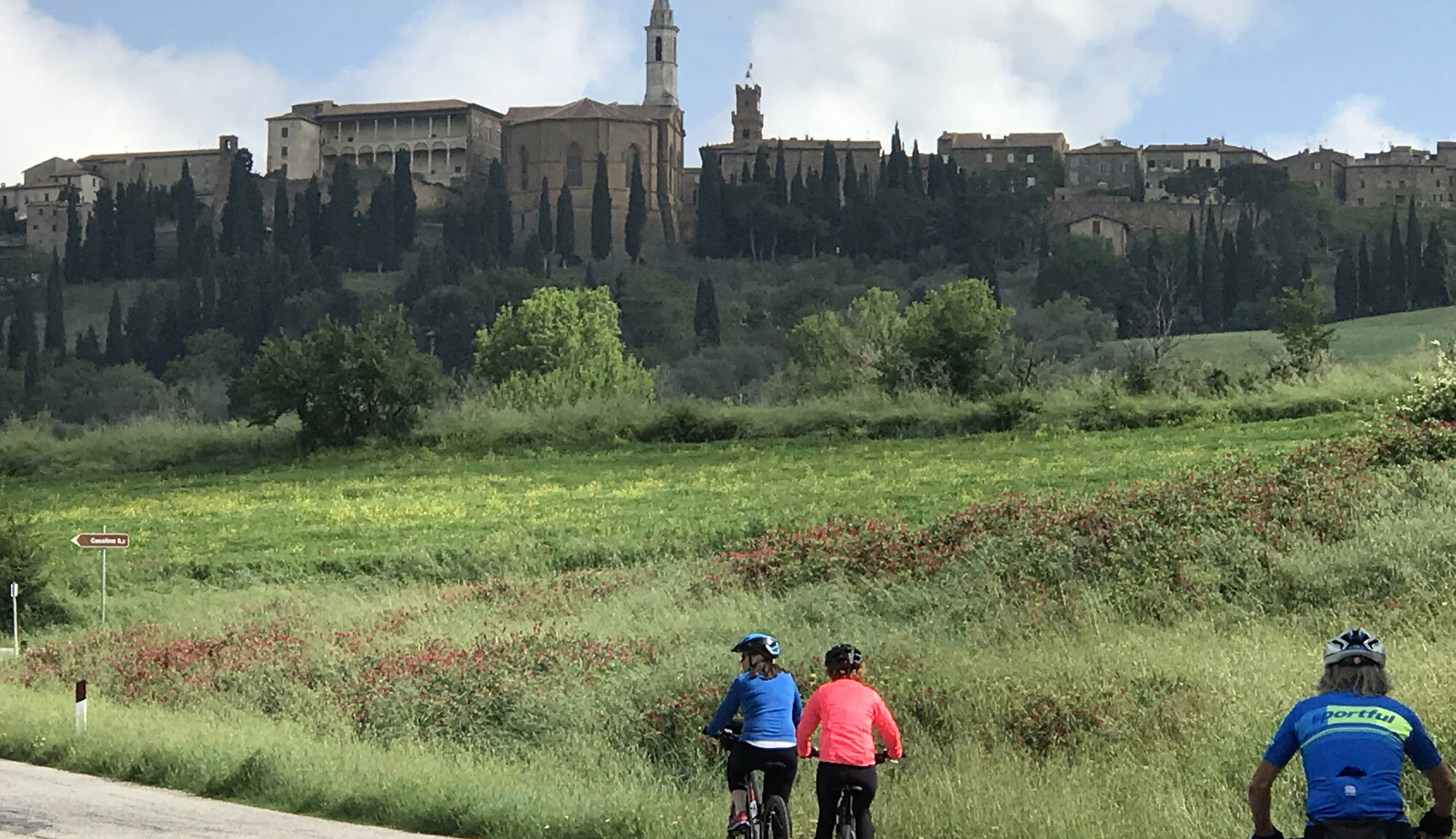cycling Pienza