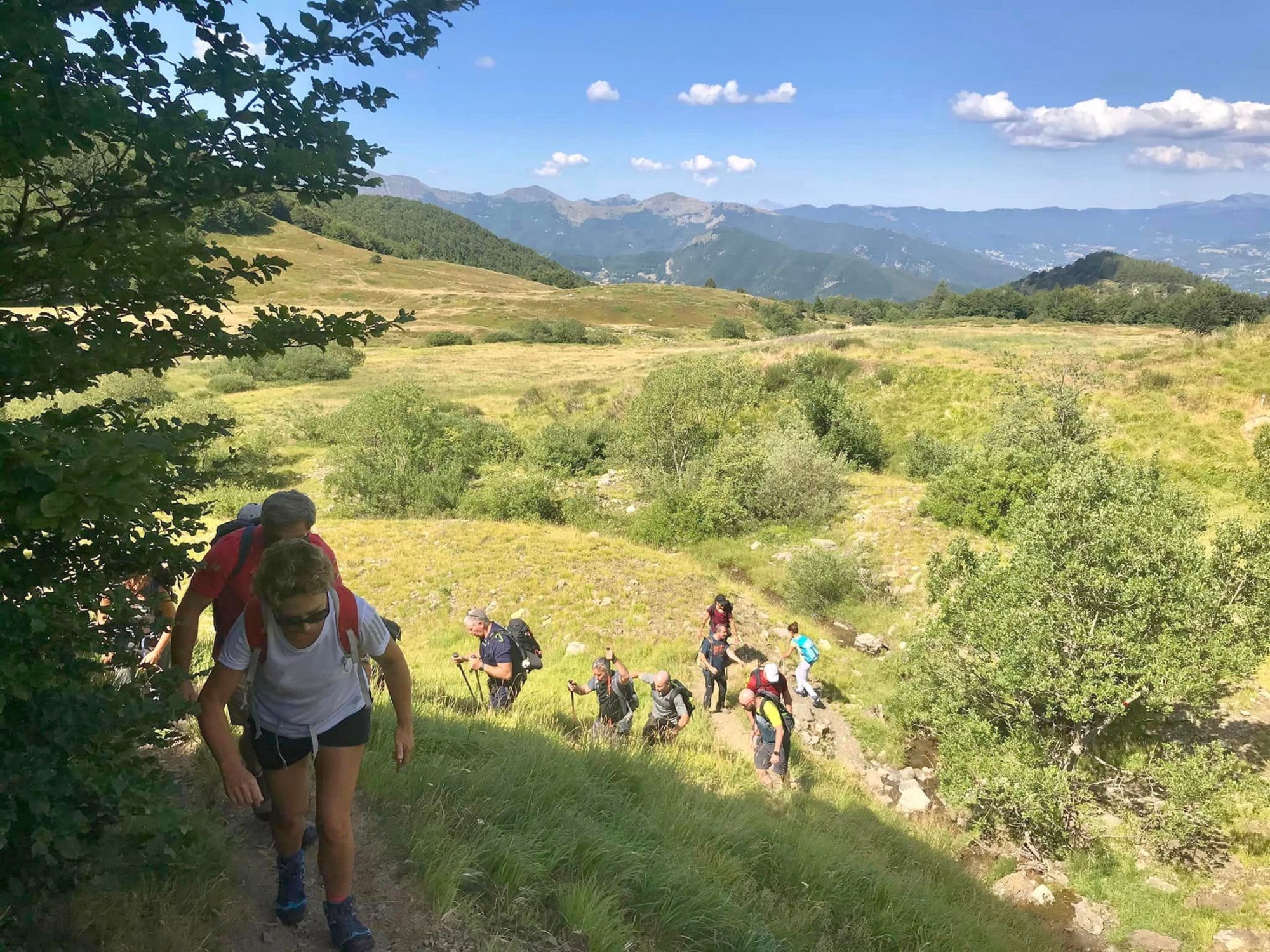 Trekking on Monte Pelato and valle della Luna