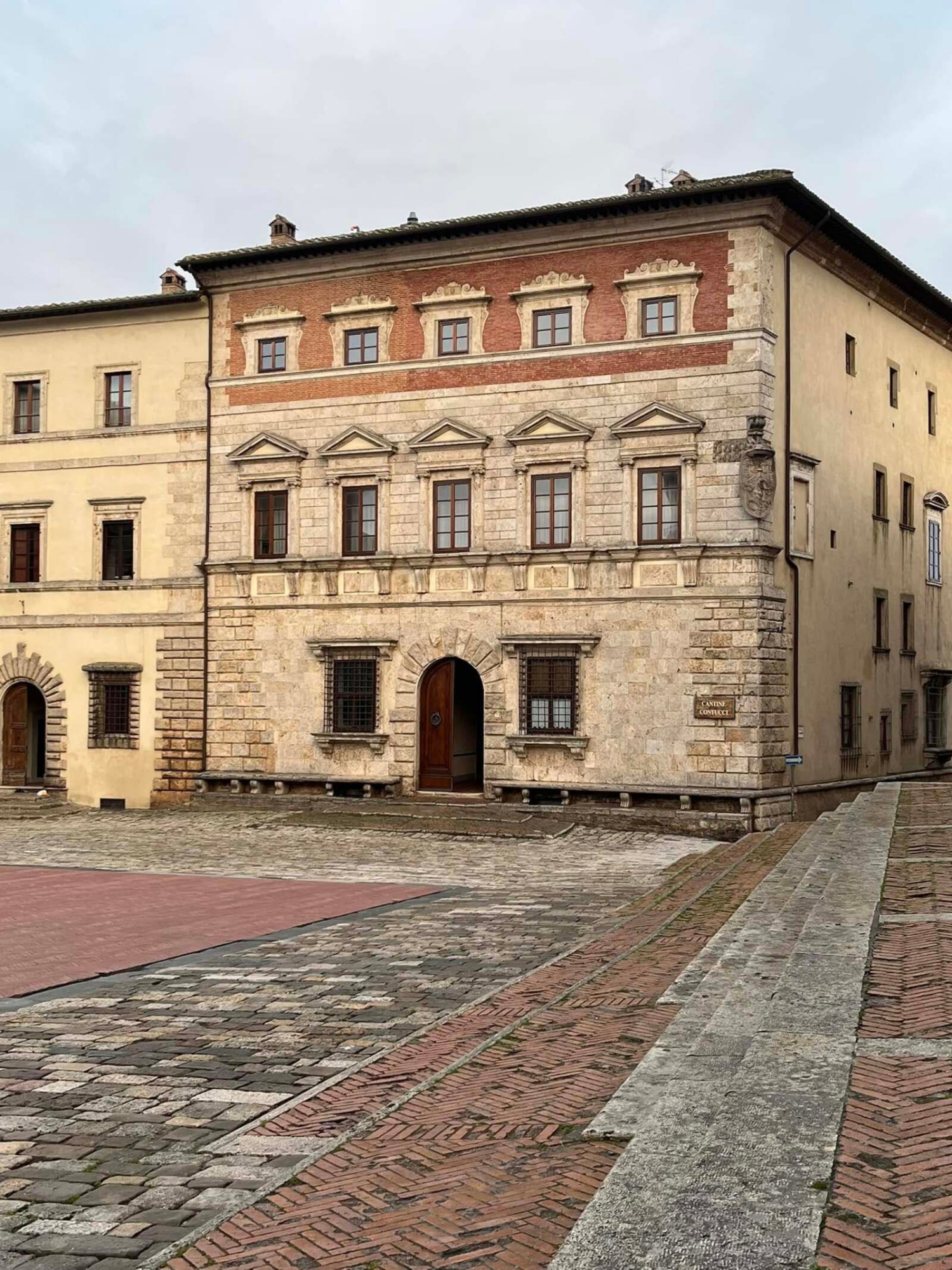 Facade of Palazzo Contucci in Montepulciano