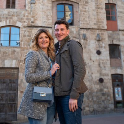 visite de San Gimignano avec photographe personnel