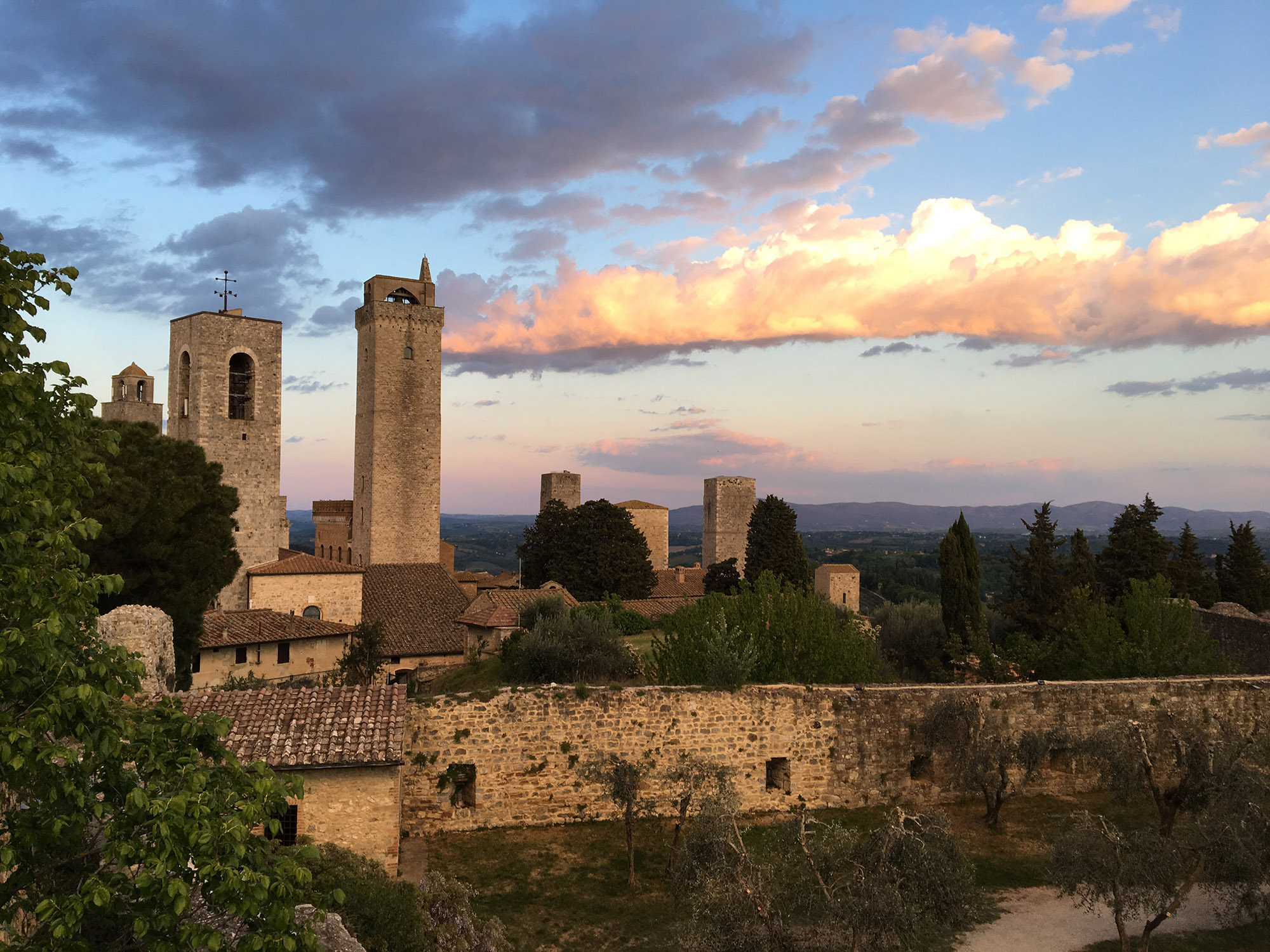 Vista sulle torri di San Gimignano