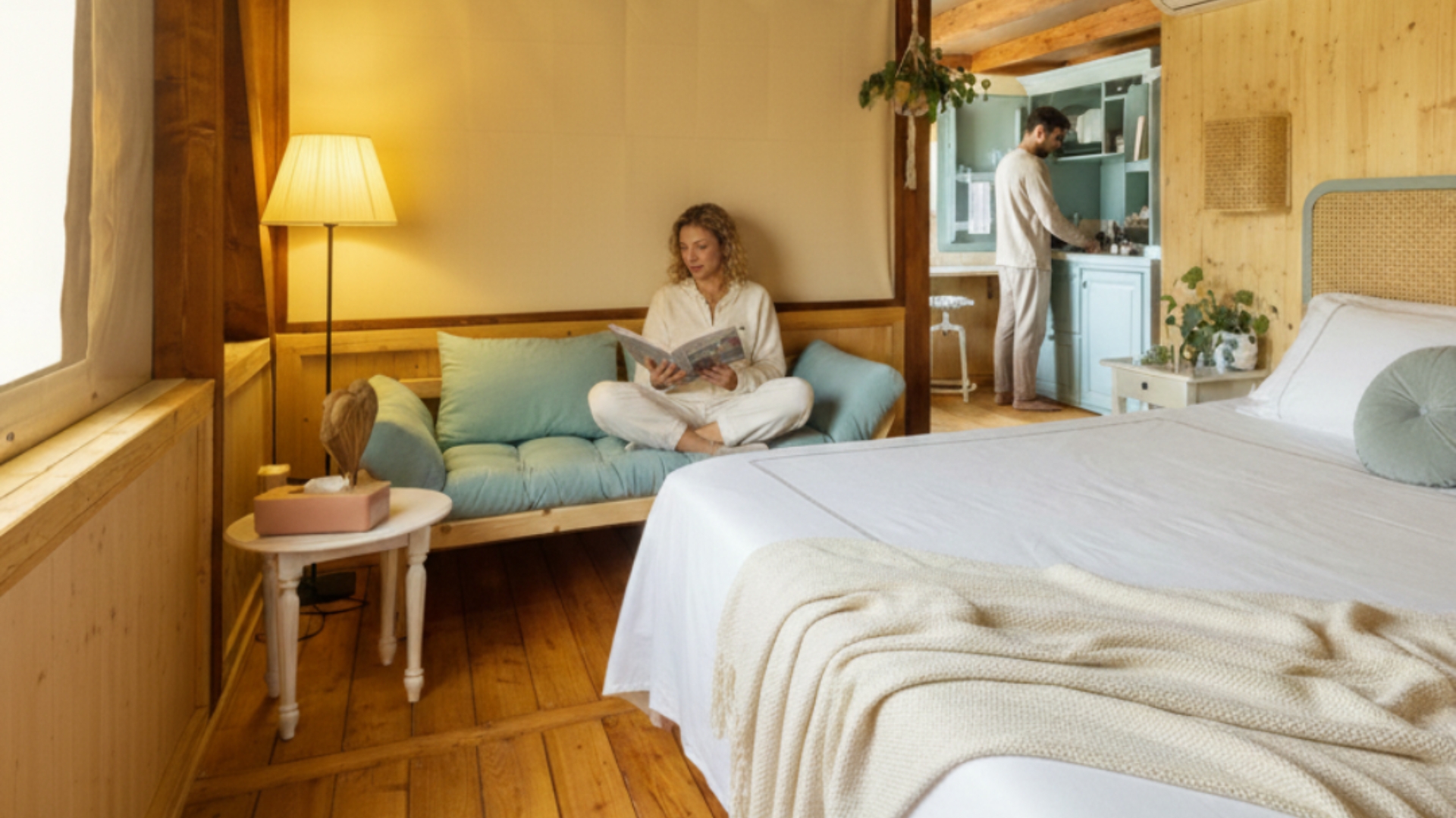 Glamping e massaggio tra gli ulivi a Saturnia