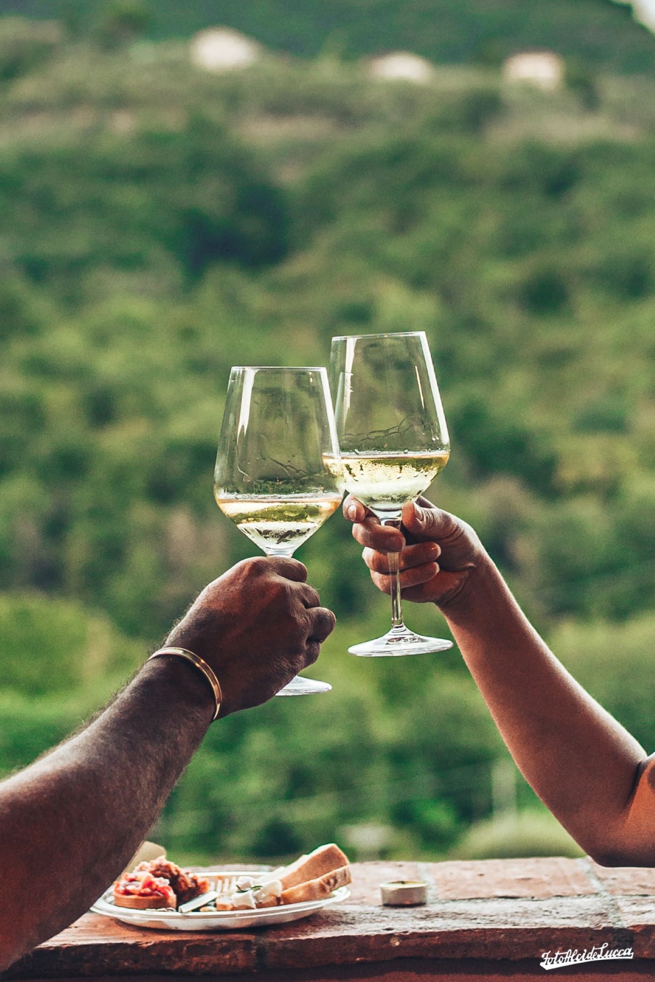 Wine tasting on the panoramic terrace