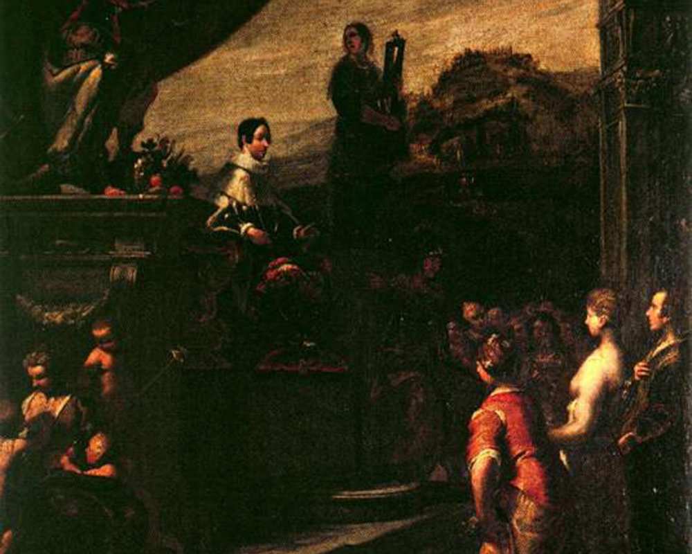Giovanni Andrea Ansaldo - Allegory of the crowning of Ferdinand II de 'Medici