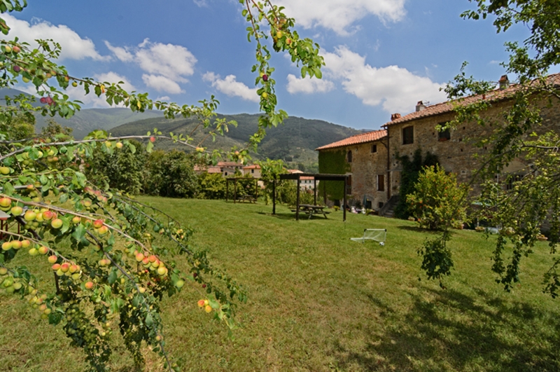 L?area verde davanti l'agriturismo