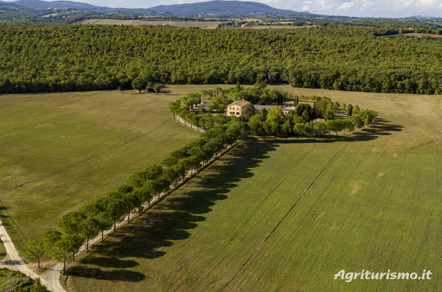 Aerial view of Fattoria Nerbona