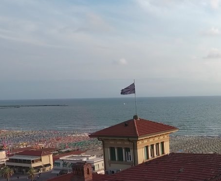 Vista sul mare di Viareggio