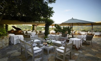 Terrazza Belvedere di Hotel Le Fontanelle a Castelnuovo Berardenga Siena