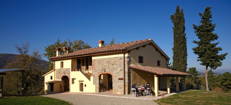 Vista esterna dell'agriturismo Poderaccio