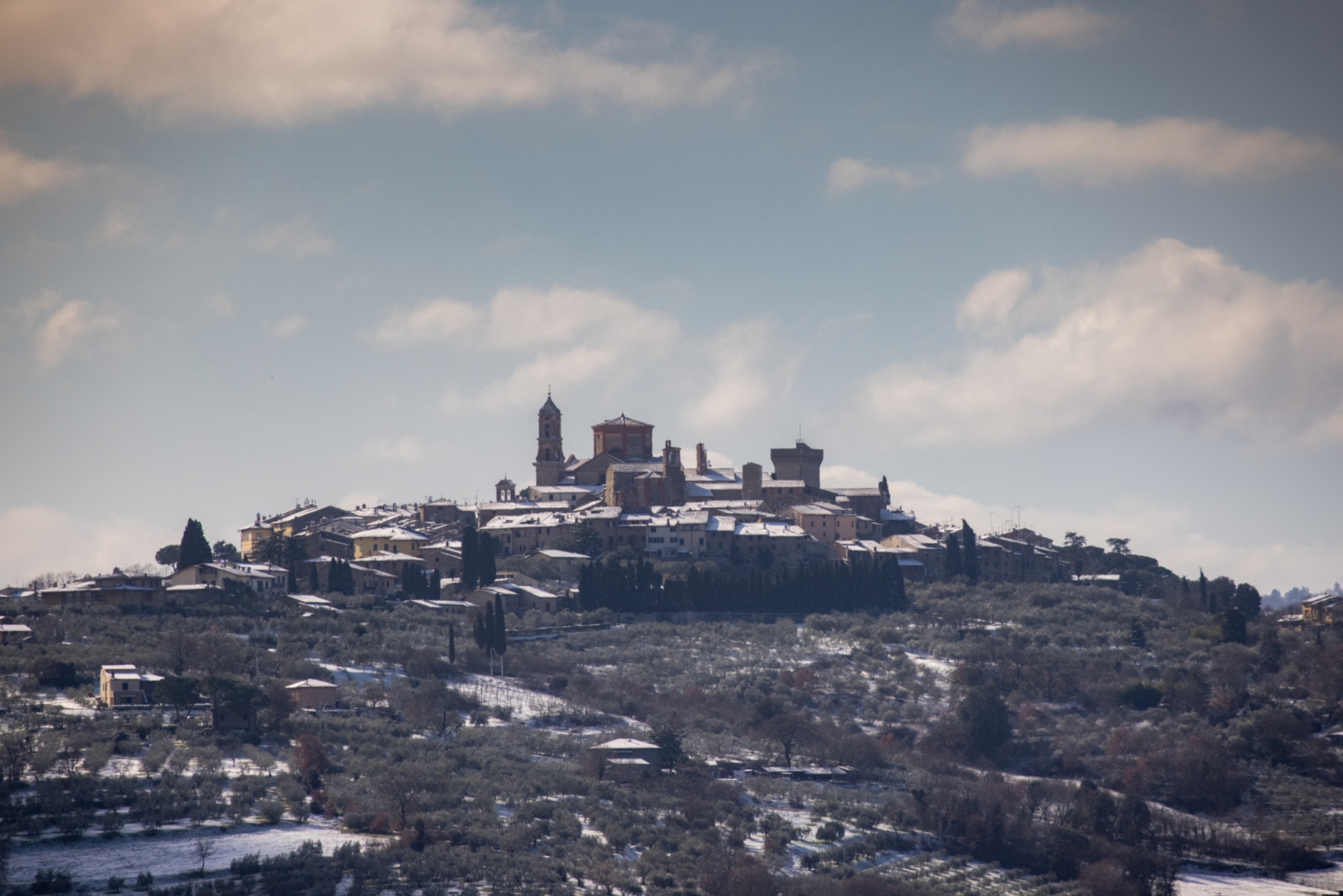 Valdichiana Aretina in winter