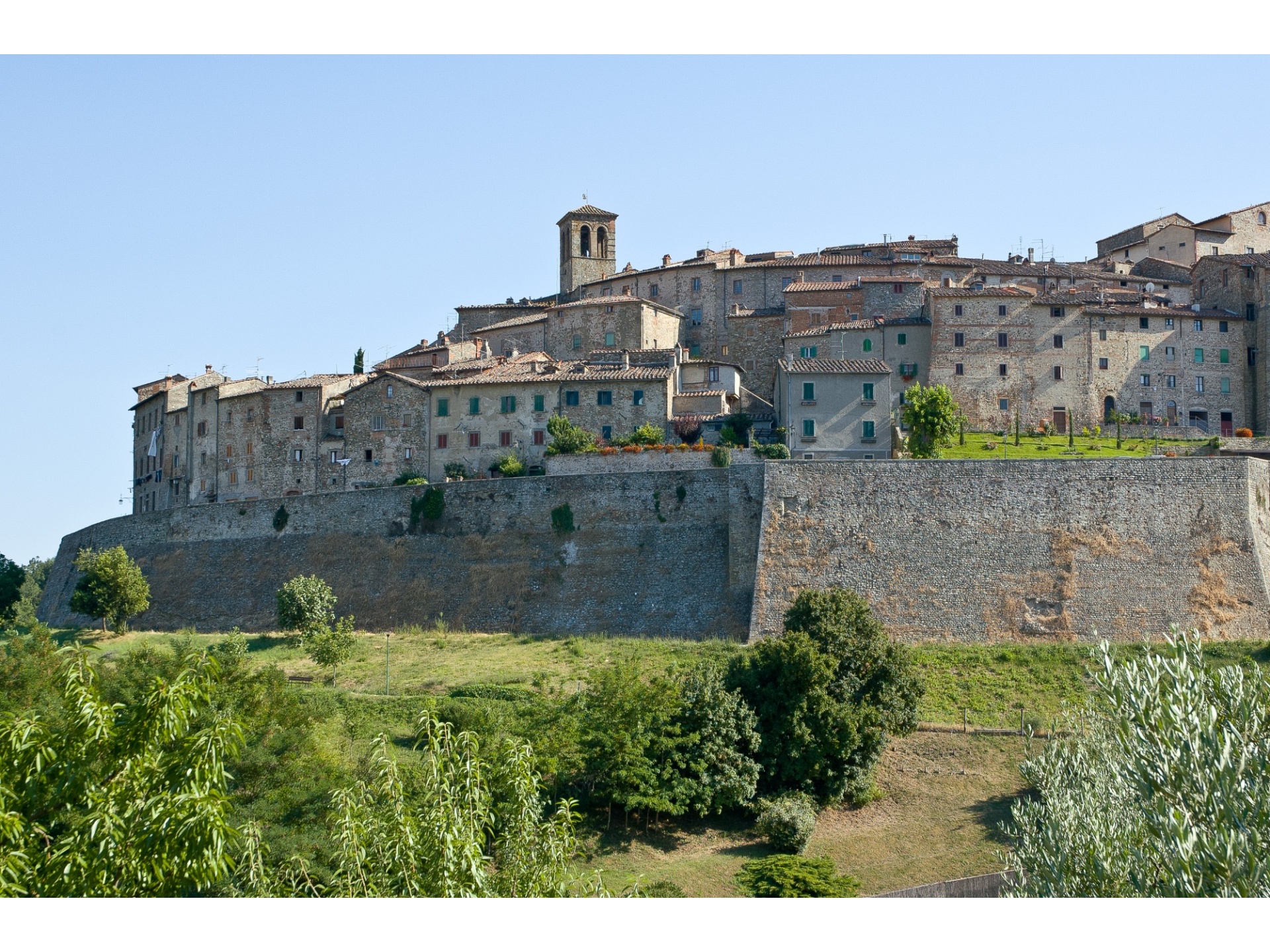 Immagine panoramica del borgo di Anghiari