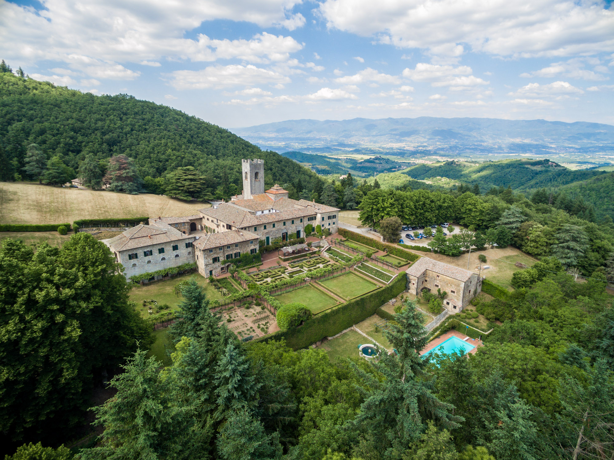 Visit to Badia a Coltibuono with tasting of Chianti wine and local products