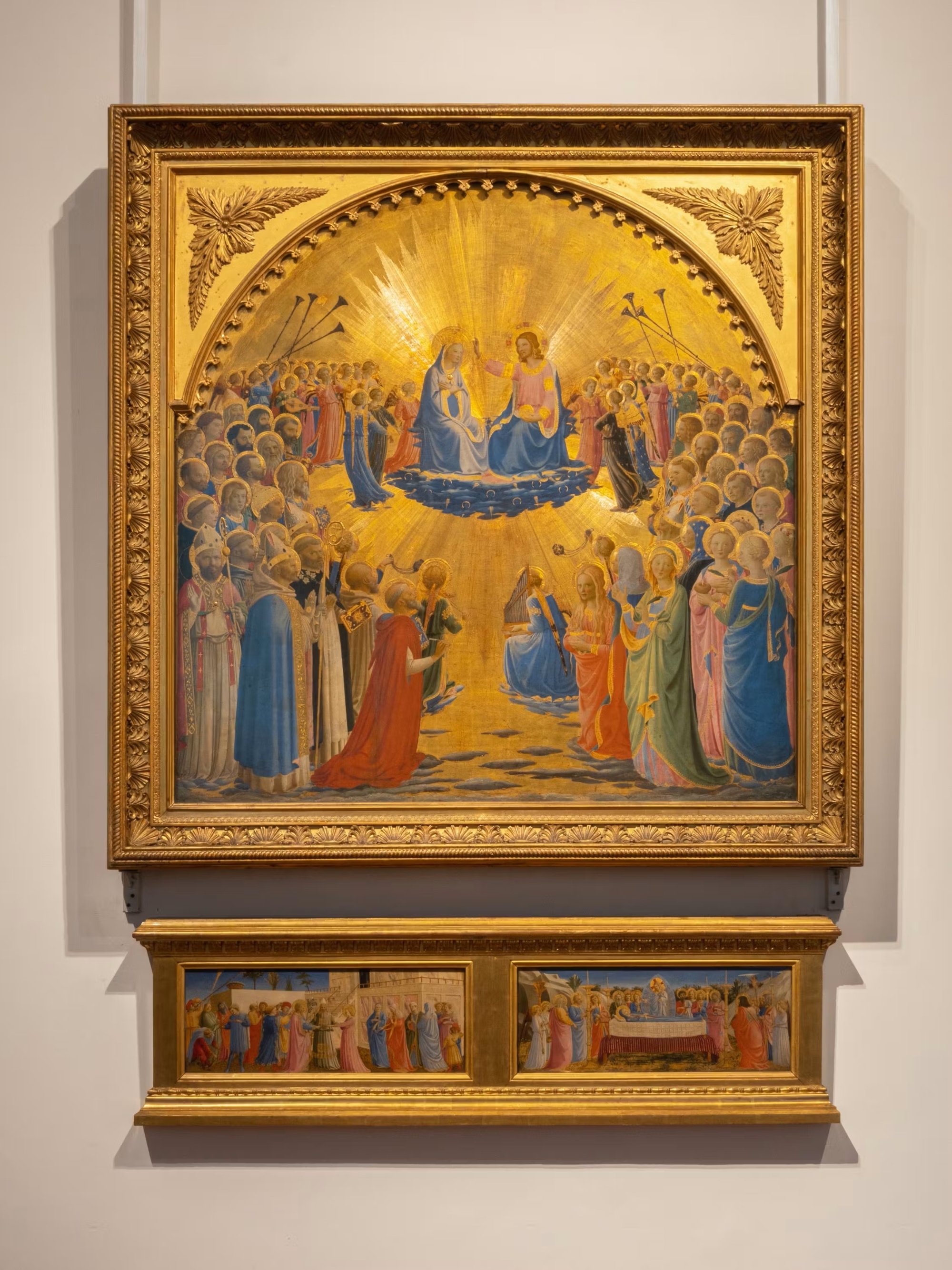 Incoronazione della Vergine del beato Angelico alla Galleria degli Uffizi