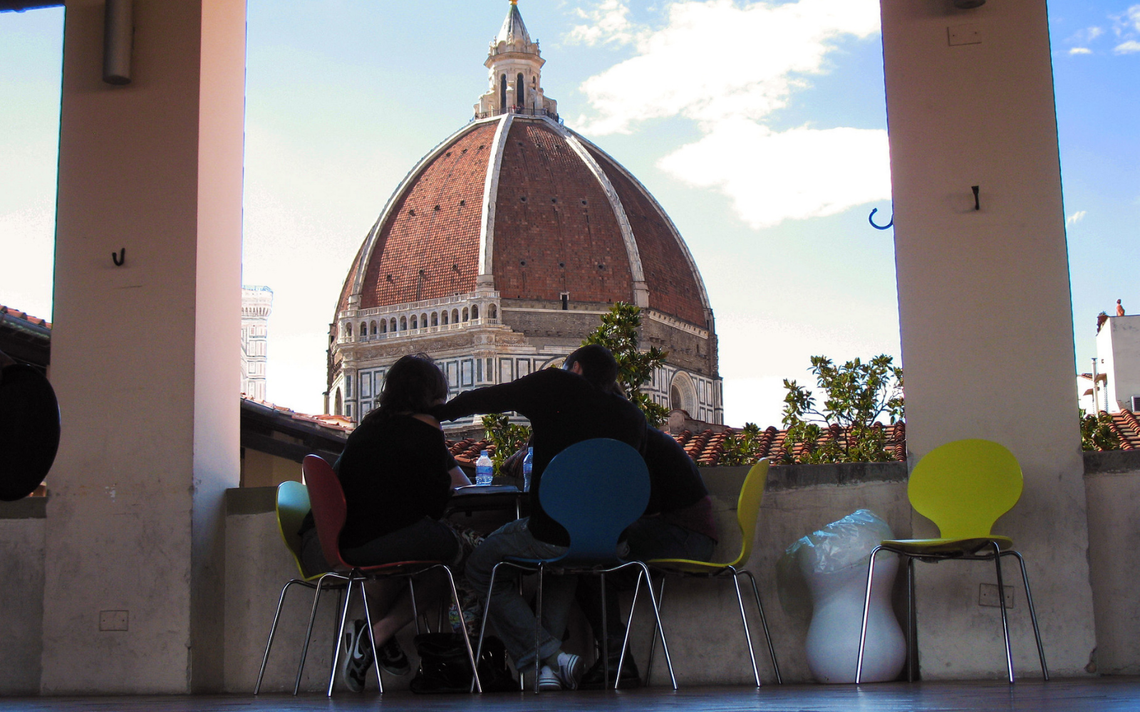 Coffee at the bar of the Oblate Library