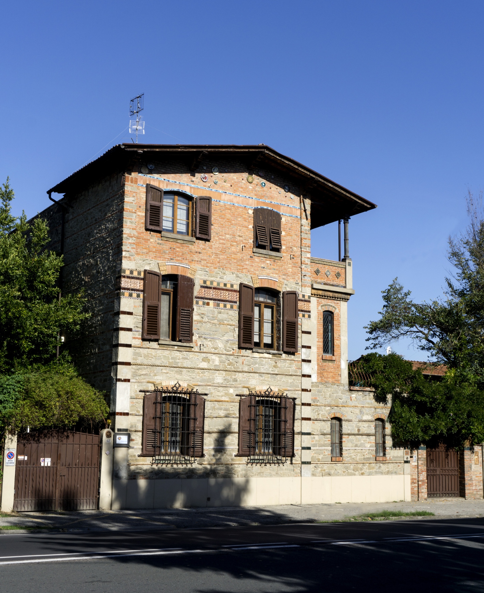 Vista esterna del Villino Chini