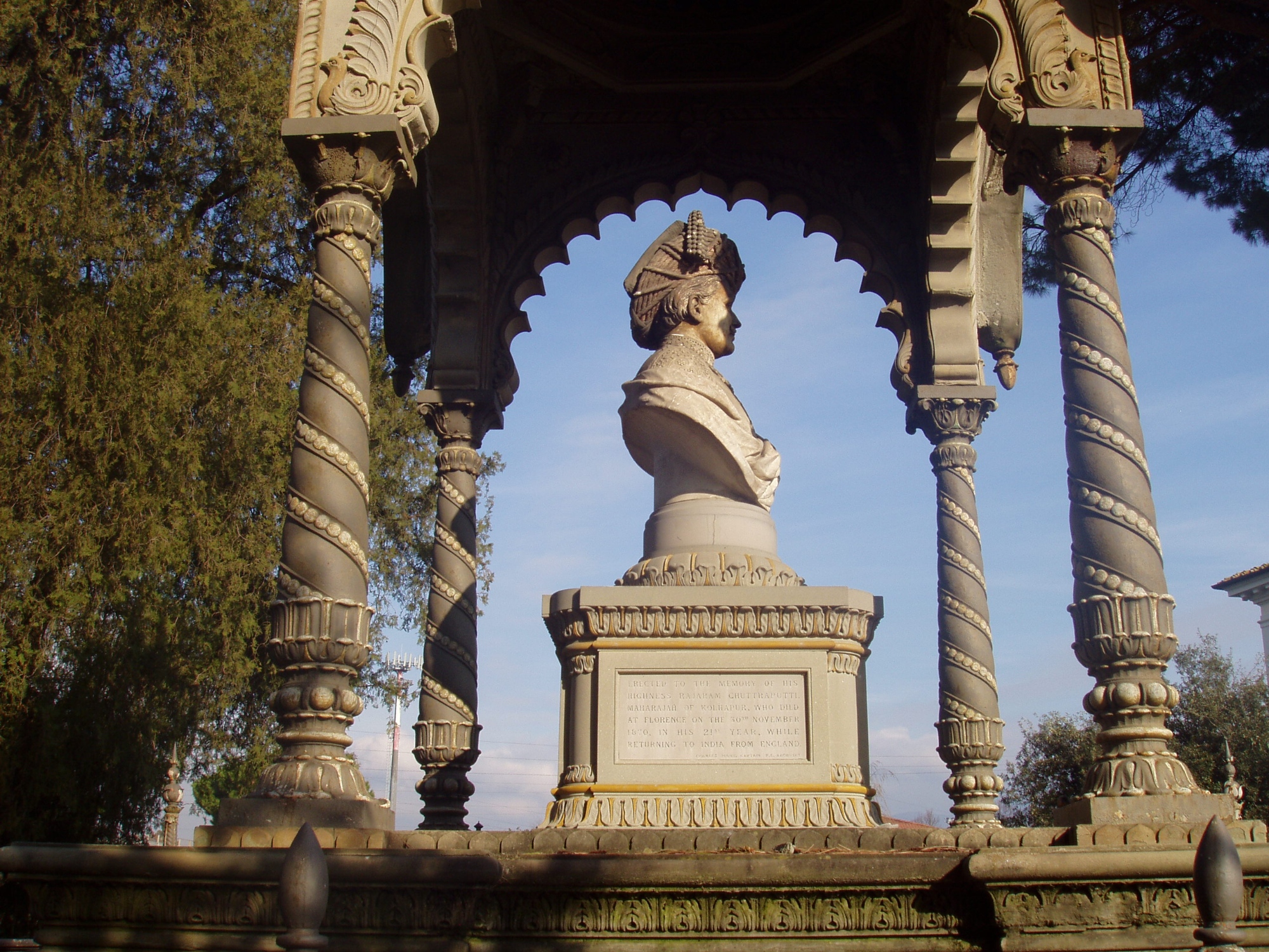 Monumento all'Indiano, al Parco delle Cascine