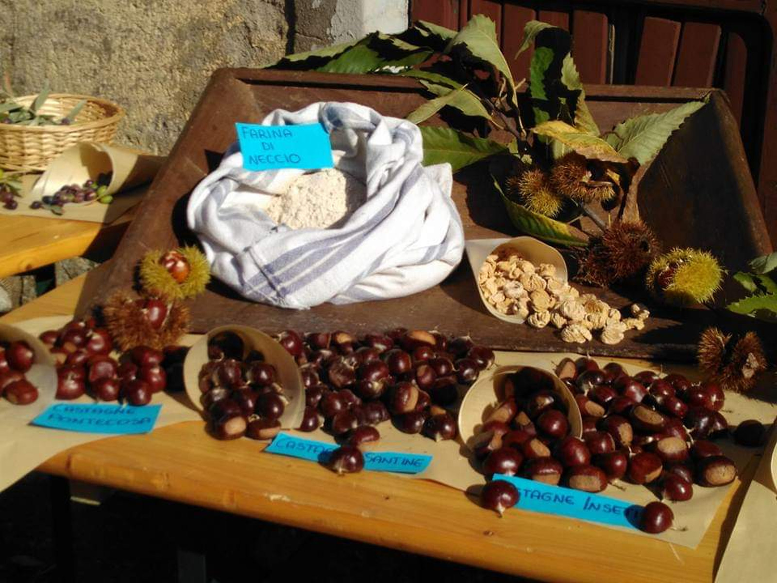 Castañas de Garfagnana y productos a base de castañas