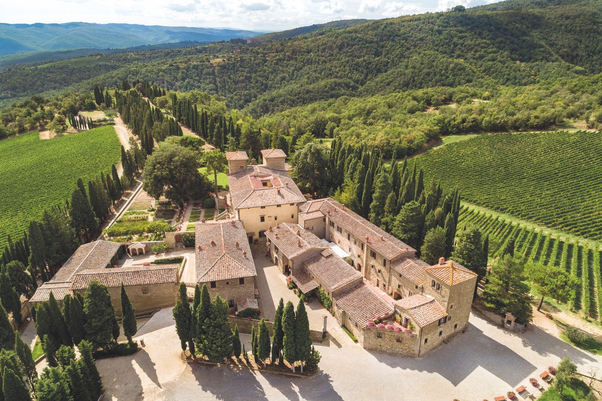 Castello di Abola dall'alto