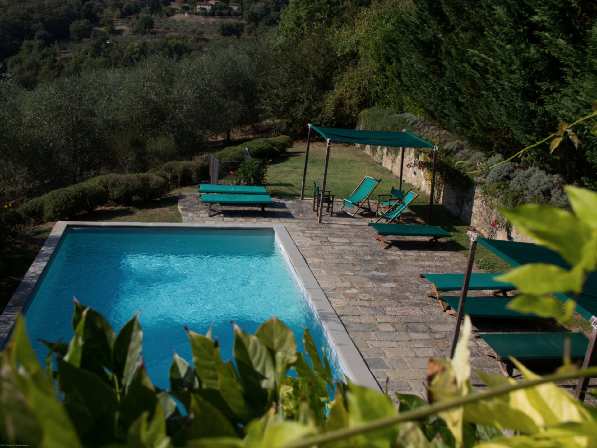 La piscina del Castello di Volpaia 