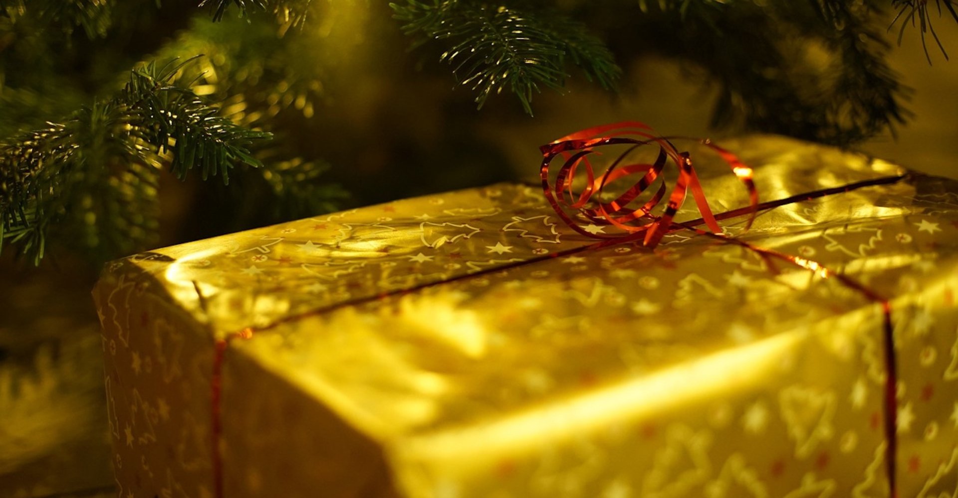 Regalo di natale sotto l'albero Regalo di natale sotto l'albero