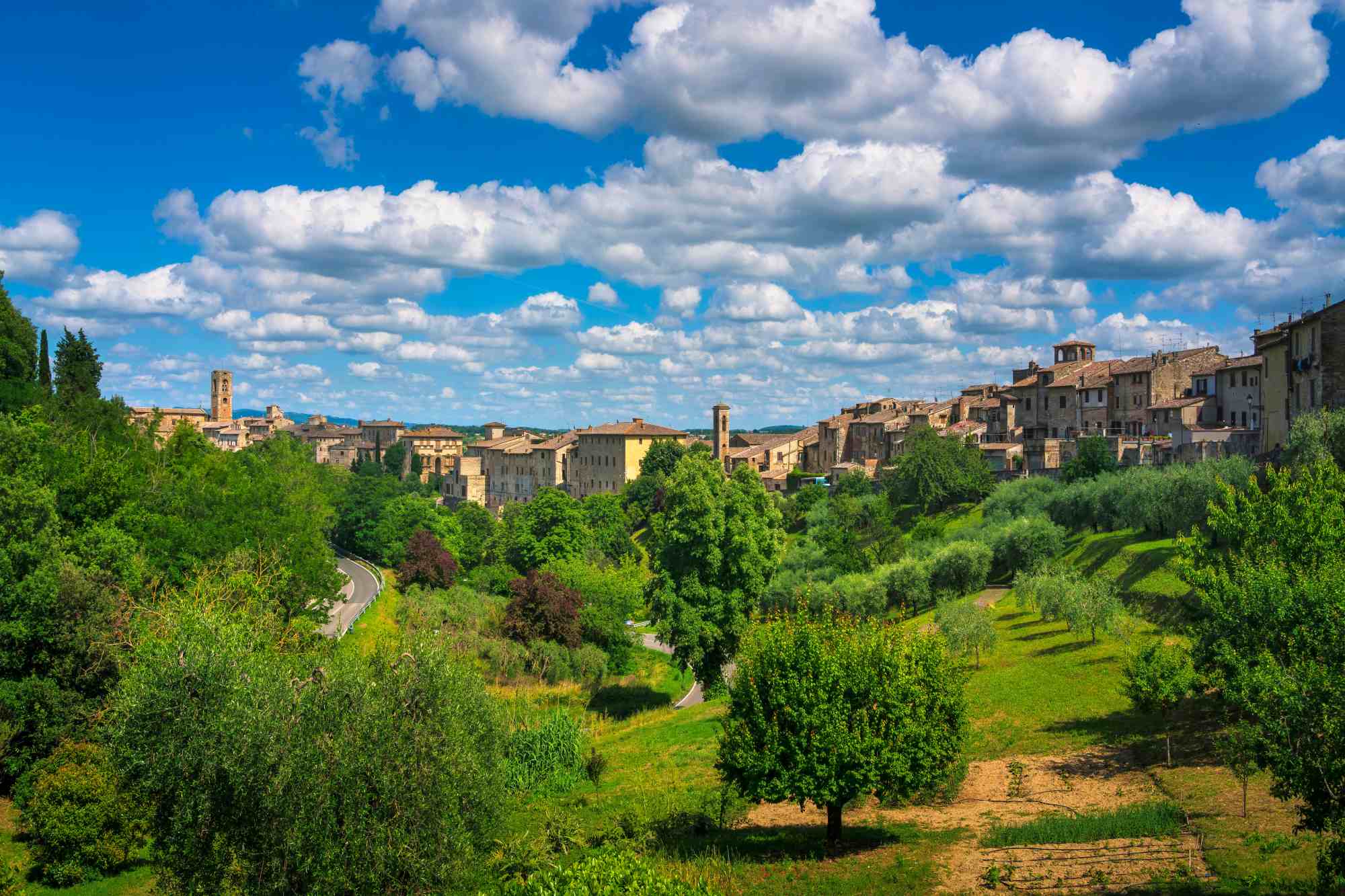 Vista panoramica di Colle Val d